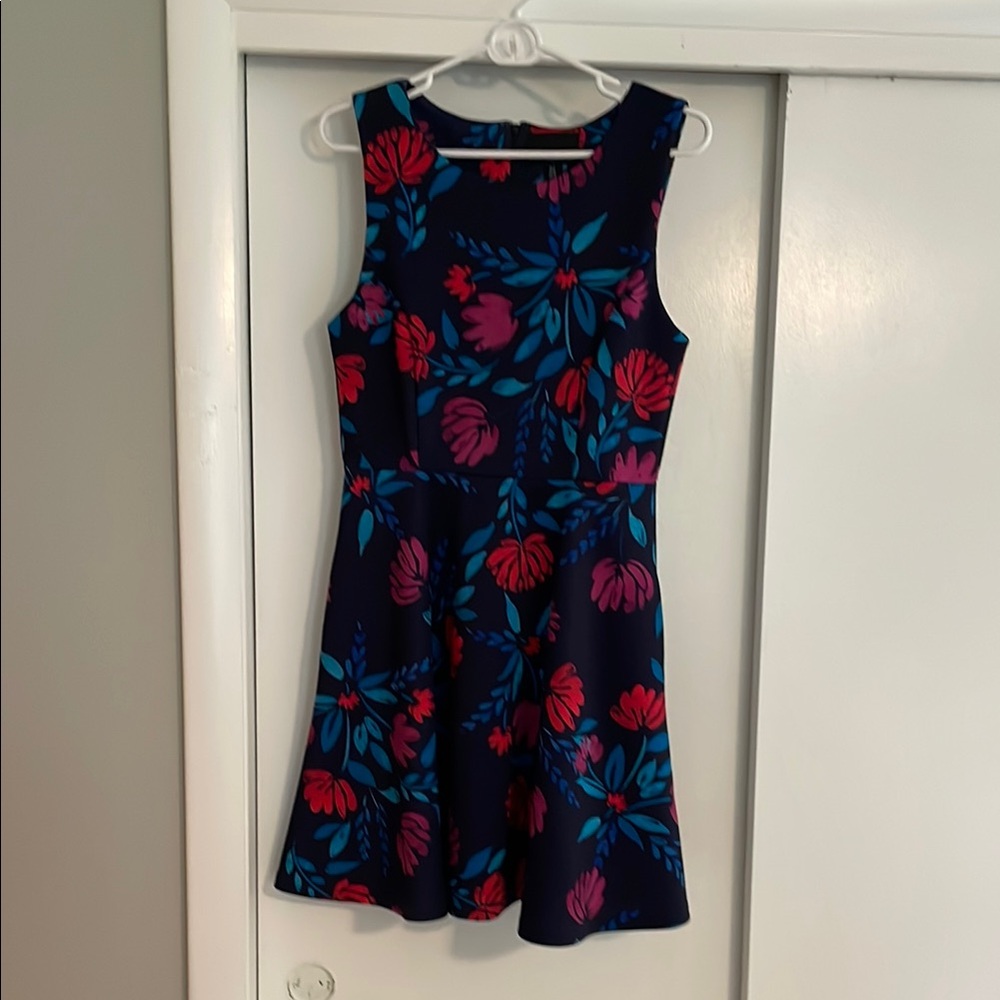 Cynthia Rowley Blue Flowered Dress